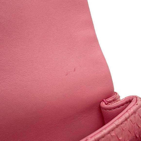 Chanel Python Shoulder Bag Pink - Picture 9 of 15